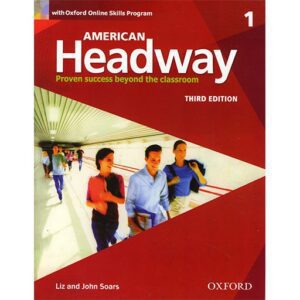 American Headway 1 3rd SB+WB+DVD امریکن هدوی