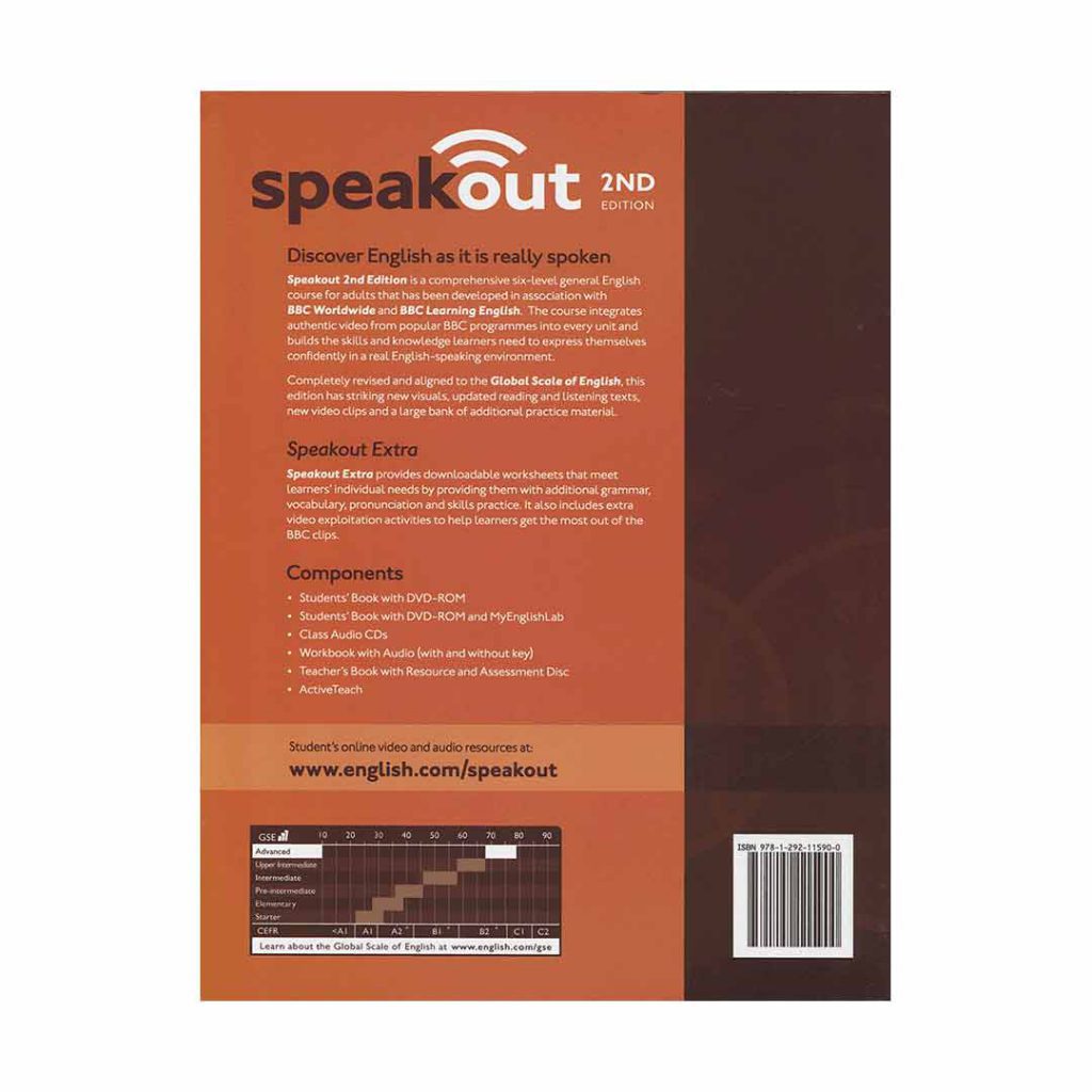 Speak out Advanced 2nd SB+WB+2DVD کتاب اسپیک اوت ادونس (رحلی گلاسه)