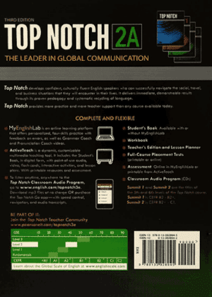 TOP NOTCH 2A 3rd +DVD تاپ ناچ 2A (کتاب دانش آموزـ کتاب تمرین ـ فایل صوتی)