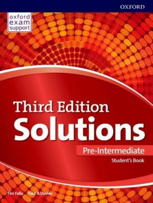 Solutions Pre Intermediate 3rd SB+WB+DVD کتاب سلوشن پری اینتر مدیت رحلی (کتاب دانش اموز + کتاب کار +CD)