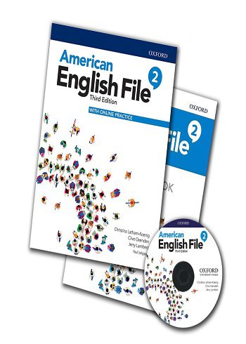 American English File 2 3rd SB+WB+DVD کتاب