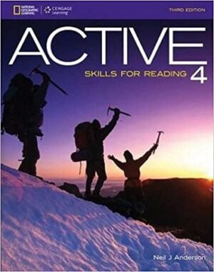 (چاپ +A) Active Skills For Reading 4+CD کتاب اکتیو ریدینگ 4 وزیری