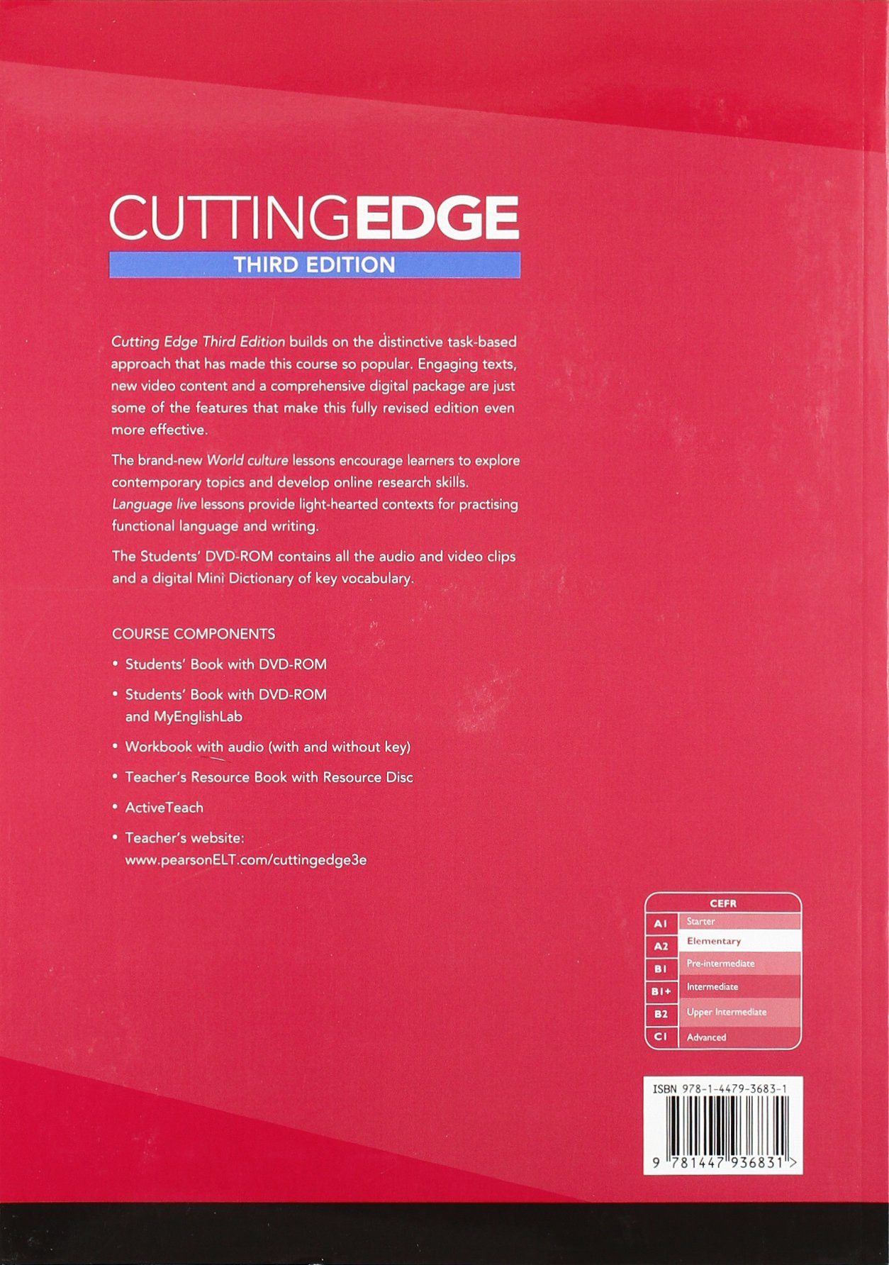 Cutting Edge Elementary 3rd SB+WB+CD+DVD کتاب