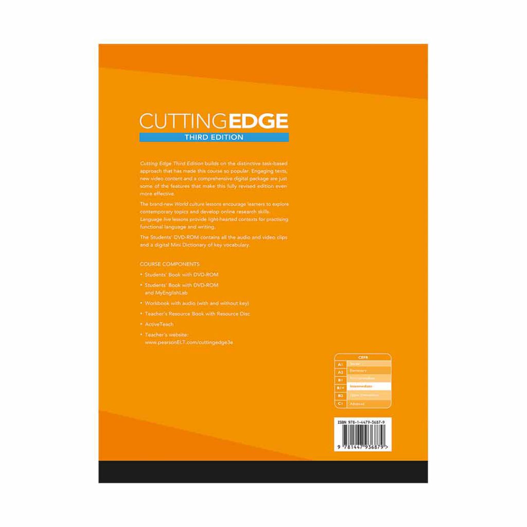 Cutting Edge Intermediate 3rd SB+WB+CD+DVD کتاب