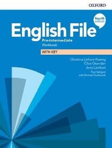 English File Pre-Intermediate 4th+SB+WB+DVD انگلیش فایل پری اینترمدیت