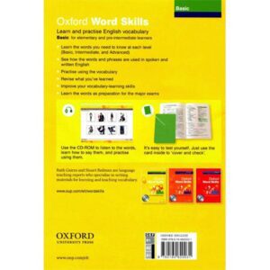 Oxford Word Skills Basic+ DVD کتاب اکسفورد ورد اسکیلز بیسیک (اندازه رحلی (A4))