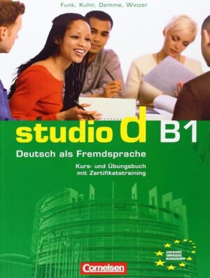 Studio d B1 +SB+WB+CD کتاب (چاپ رنگی همراه با کتاب کار و سی دی)