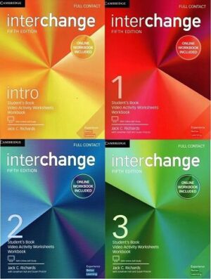 Interchange 5th+SB+WB+CD اینترچنج وزیری ( چاپ رنگی کتاب دانش آموز با کتاب کار و سی دی)