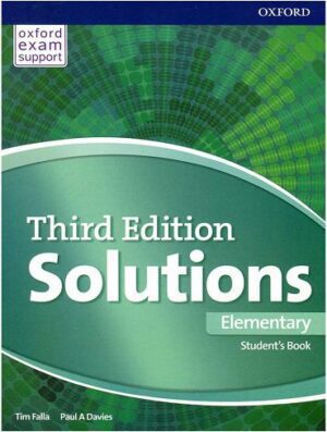 Solutions Elementary 3rd SB+WB+DVD کتاب سلوشن المنتری رحلی (کتاب دانش اموز + کتاب کار +CD)