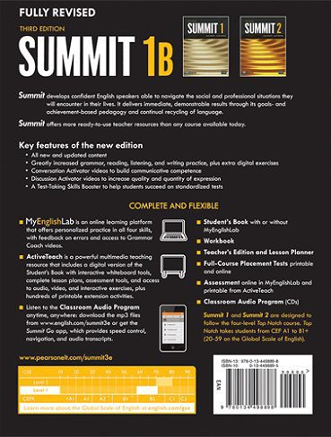 Summit 1B 3rd+SB+DVD کتاب سامیت B1 رحلی