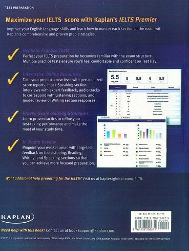 Kaplan IELTS Premier With 8 Practice Tests 3rd+CD کاپلن ایلتس