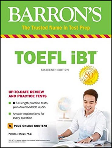 Barrons TOEFL iBT 16th +DVD بارونز تافل آی بی تی