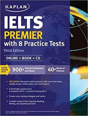Kaplan IELTS Premier With 8 Practice Tests 3rd+CD کاپلن ایلتس