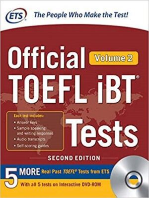Official TOEFL iBT Tests 2nd Volume 2+ DVD آفیشیال تافل ولوم 2