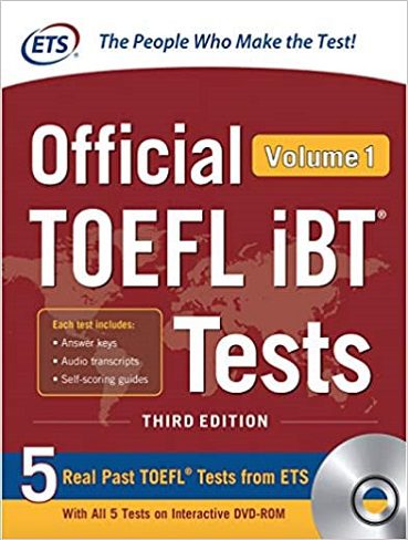 Official TOEFL iBT® Tests Volume 1+DVD کتاب افیشیال تافل ولوم 1