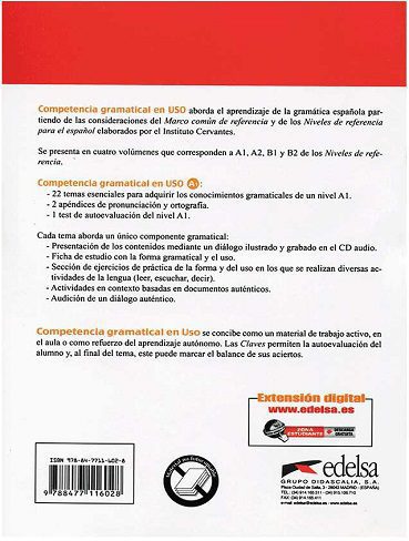 کتاب Competencia gramatical en USO A1+CD (رنگی)