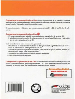 کتاب Competencia gramatical en USO B1+CD (رنگی)