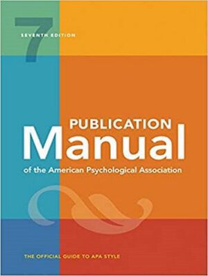(Publication Manual of the American Psychological Association 7TH Edition (2020
