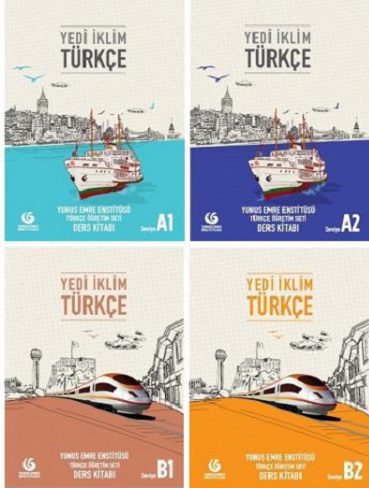 Yedi İklim Türkçe Ders Kitapları a1+a2+b1+b2+CD پک کامل کتاب های آموزش ترکی استانبولی یدی ایکلیم (هفت اقلیم)