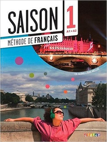 کتاب آموزشی فرانسوی Saison niveau 1 A1/A2 - livre de l'eleve + cahier + dvd