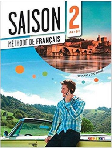 کتاب آموزشی فرانسه Saison niveau 2 A2/B1 - livre de l'eleve + cahier + dvd (رنگی)