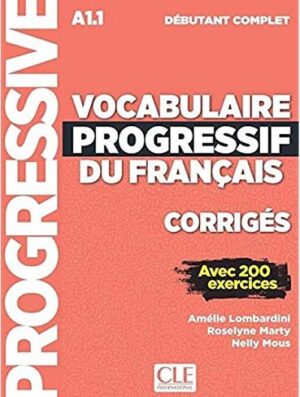 کتاب Vocabulaire Progressif Du Francais A1 1 - Debutant Complet +Corriges+CD