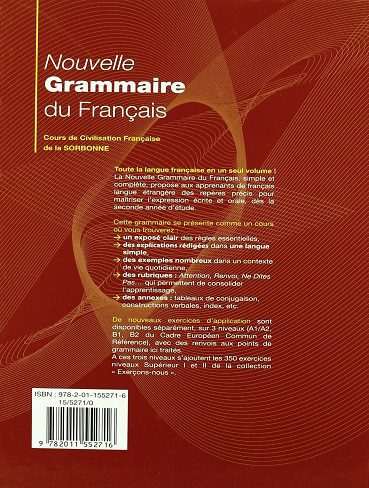 کتاب گرامر سوربن – Nouvelle Grammaire du Francais (رنگی)