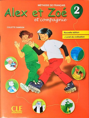 کتاب زبان فرانسه  Alex et Zoe 2 - Niveau  - Livre + Cahier d'activite + CD(رنگی)