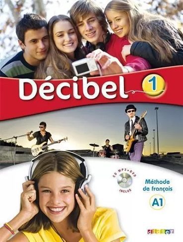 کتاب زبان Decibel 1 niv.A1 - Livre + Cahier + CD mp3 + DVD (رنگی)