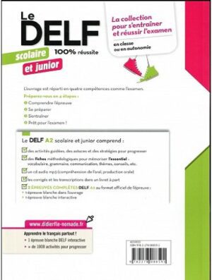 کتاب فرانسوی Le DELF scolaire et junior - 100% réussite - A2