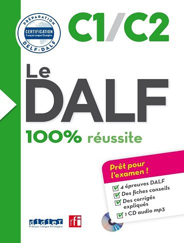 کتاب فرانسه Le DALF - 100% reussite - C1/C2 + CD