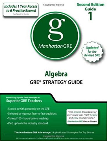 کتاب Algebra GRE Strategy Guide 2nd Edition