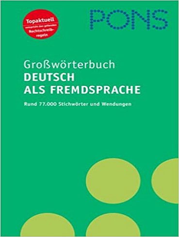 کتاب PONS GroBworterbuch Deutsch als Fremdsprache  فرهنگ لغت PONS آلمانی به عنوان یک زبان خارجی