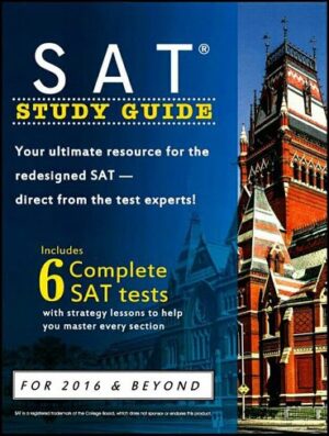 کتاب SAT study Guide + 6 complete tests  راهنمای مطالعه کامل 6 آزمون SAT