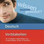 کتاب زبان آلمانی Verbtabellen Deutsch: Die wichtigsten regelmäßigen und unregelmäßigen Verben im Überblick