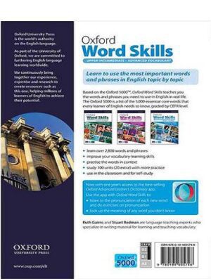 Oxford Word Skills Upper-Intermediate-Advanced کتاب اکسفورد ورد اسکیلز آپر المنتری - ادونس اندازه وزیری