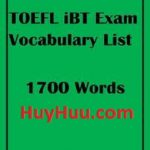 کتاب TOEFL iBT Exam Vocabulary List لغات ضروری تافل