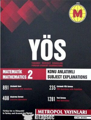 کتاب YOS Matematik 2 Konu Anlatımı Metropol Yayınları رنگی