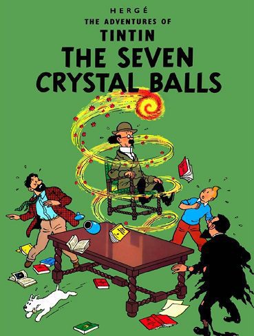 کتاب The Seven Crystal Balls هفت گوی بلورین (تن تن 13)