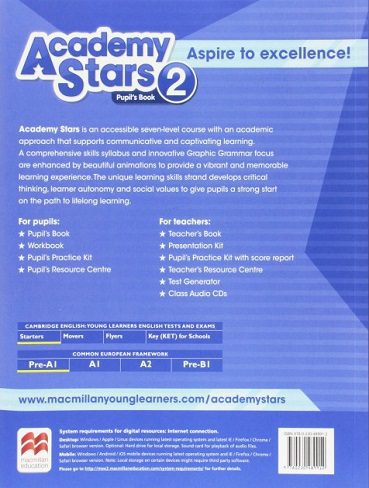 Academy Stars 2 Pupils Book+WB+CD کتاب آکادمی استارز 2 (کتاب دانش آموز +کتاب کار+CD)