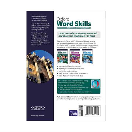 Oxford Word Skills Elementary 2nd اندازه رحلی
