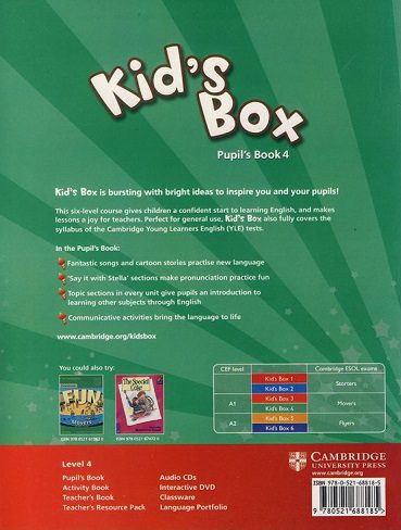 Kids Box 4 - Updated 2nd Edition SB+WB+CD کتاب کیدز باکس 4(کتاب دانش آموز +کتاب کار +CD)
