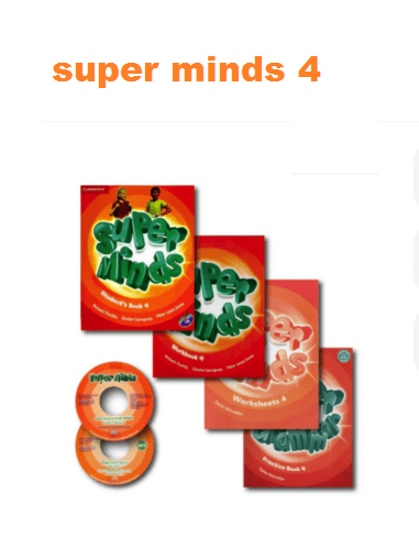 Super minds 4 + CD دوره کامل کتاب سوپرمایند 4 (4 جلد کتاب +CD)