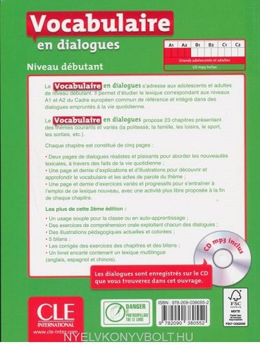 Vocabulaire en dialogues debutant + CD 2eme edition