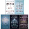 Victoria Aveyard Red Queen Series 5 Books Collection Set (Red Queen, Glass Sword, King'S Cage, War Storm, Broken Throne)