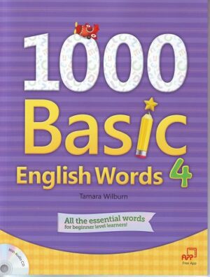 1000Basic English Words 4, All the Essential Words for Beginner Level Learners (w/Audio CD)