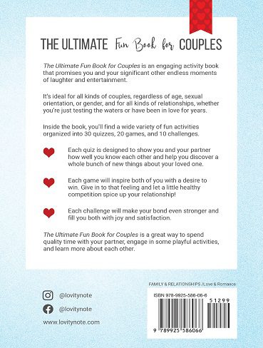 The Ultimate Fun Book for Couples: 60 Exciting and Lighthearted Quizzes, Games, and Challenges to Bring You Closer Than Ever (بدون حذفیات)