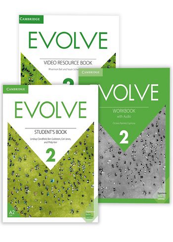 مجموعه کتاب Evolve 2 (SB+WB+VIDEO BOOK) کتاب زبان ایوالو 2