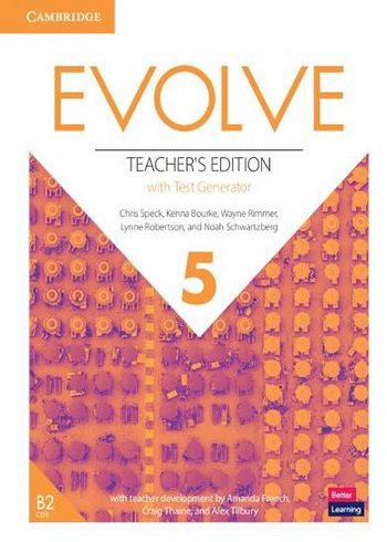 کتاب Evolve Level 5 Teacher s Edition with Test Generator کتاب معلم زبان ایوالو 5