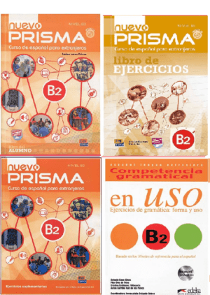 پک کامل کتاب Nuevo Prisma B2 پریسما آموزش اسپانیایی به همراه توضیحات تکمیلی کتاب Nuevo Prisma B2
